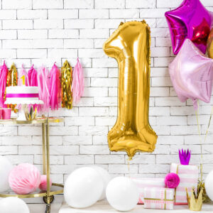 Ballon Aluminium Chiffre « 8» 86 cm Or 2 Ballon chiffre 1 doré de 86 cm, décoration de fête ou d’anniversaire.