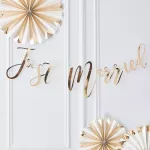 guirlande just married or gold decoration mariage dor%C3%A9e jpg 9e76d685