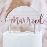 Camaleo Party | Boutique d’articles de fête en Suisse 41 cake topper just married marie mariage rosegold bois decoration magasin lausanne c226f1b6